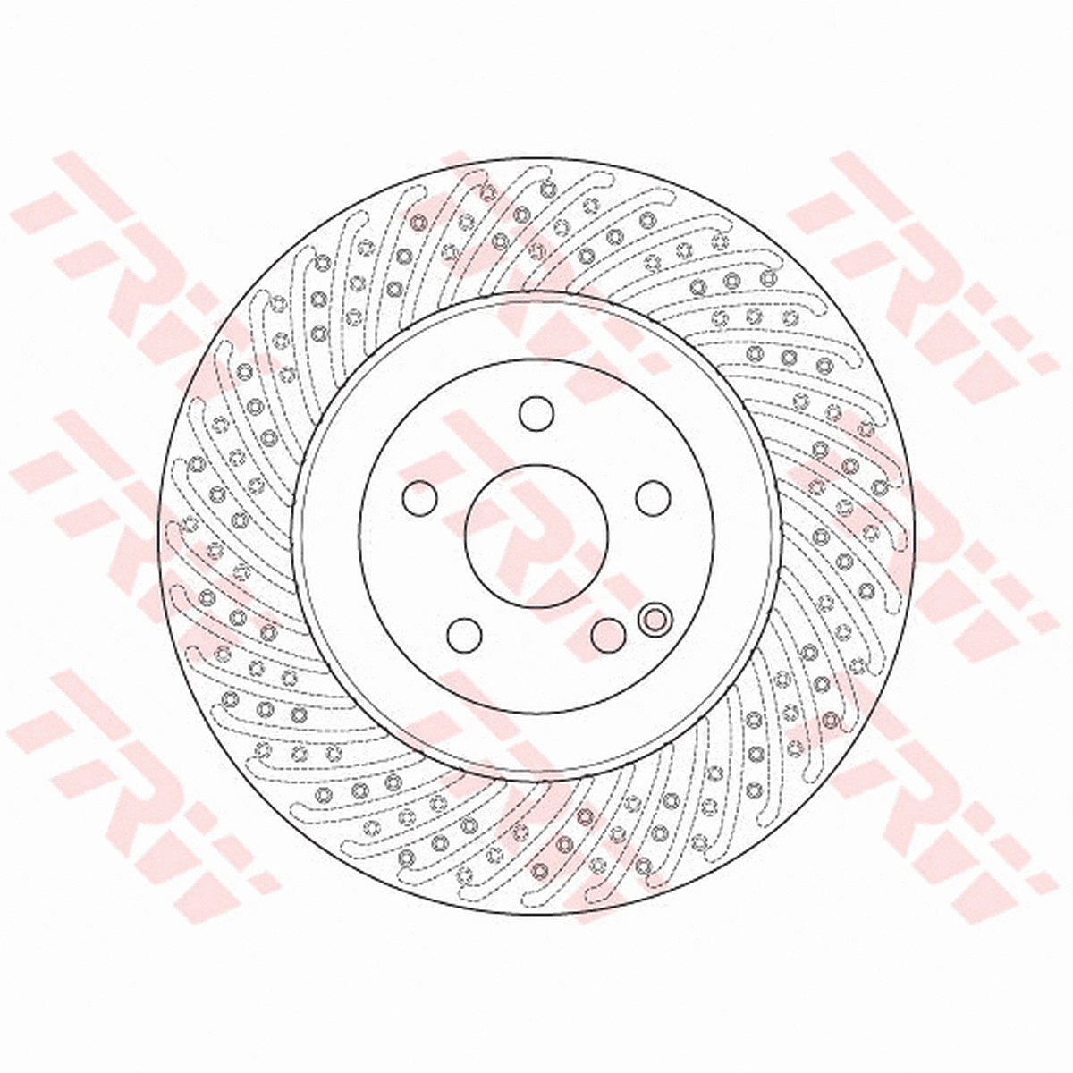 TRW Brake Rotor 350mm Front DF6242S