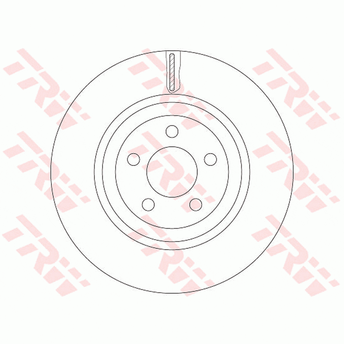 TRW Brake Rotor 345mm Front DF6244S