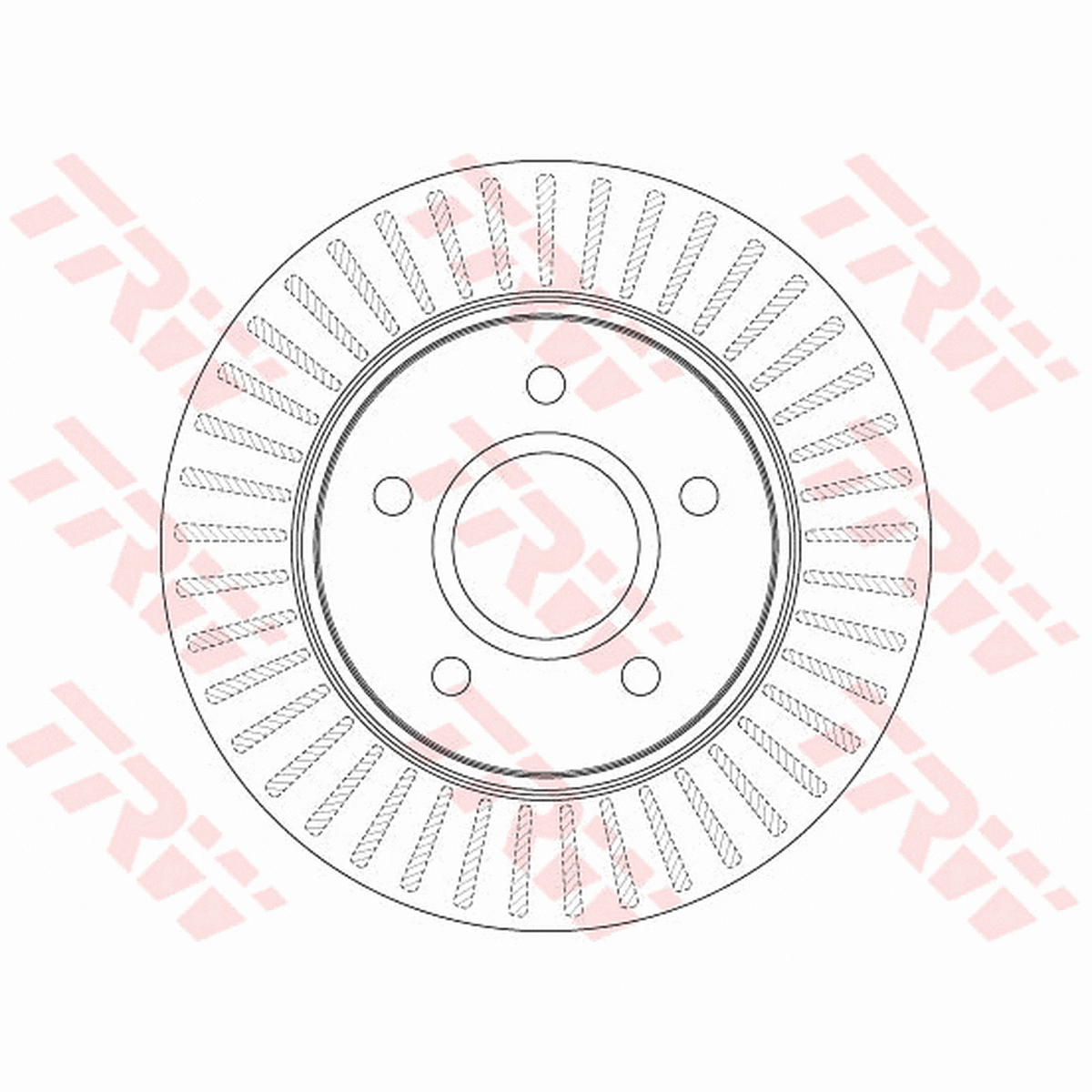 TRW Brake Rotor 302mm Front DF6253S