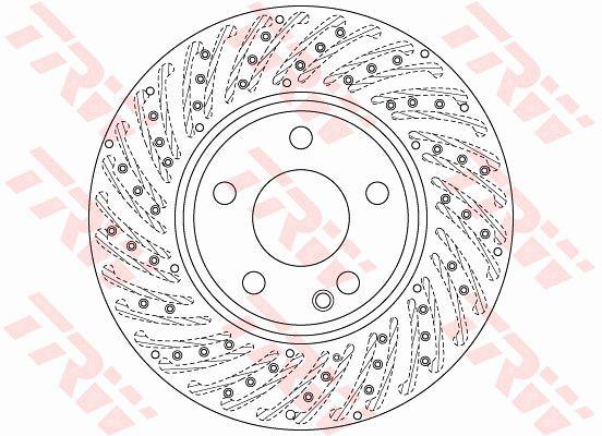 TRW Brake Rotor 295mm Front DF6262S