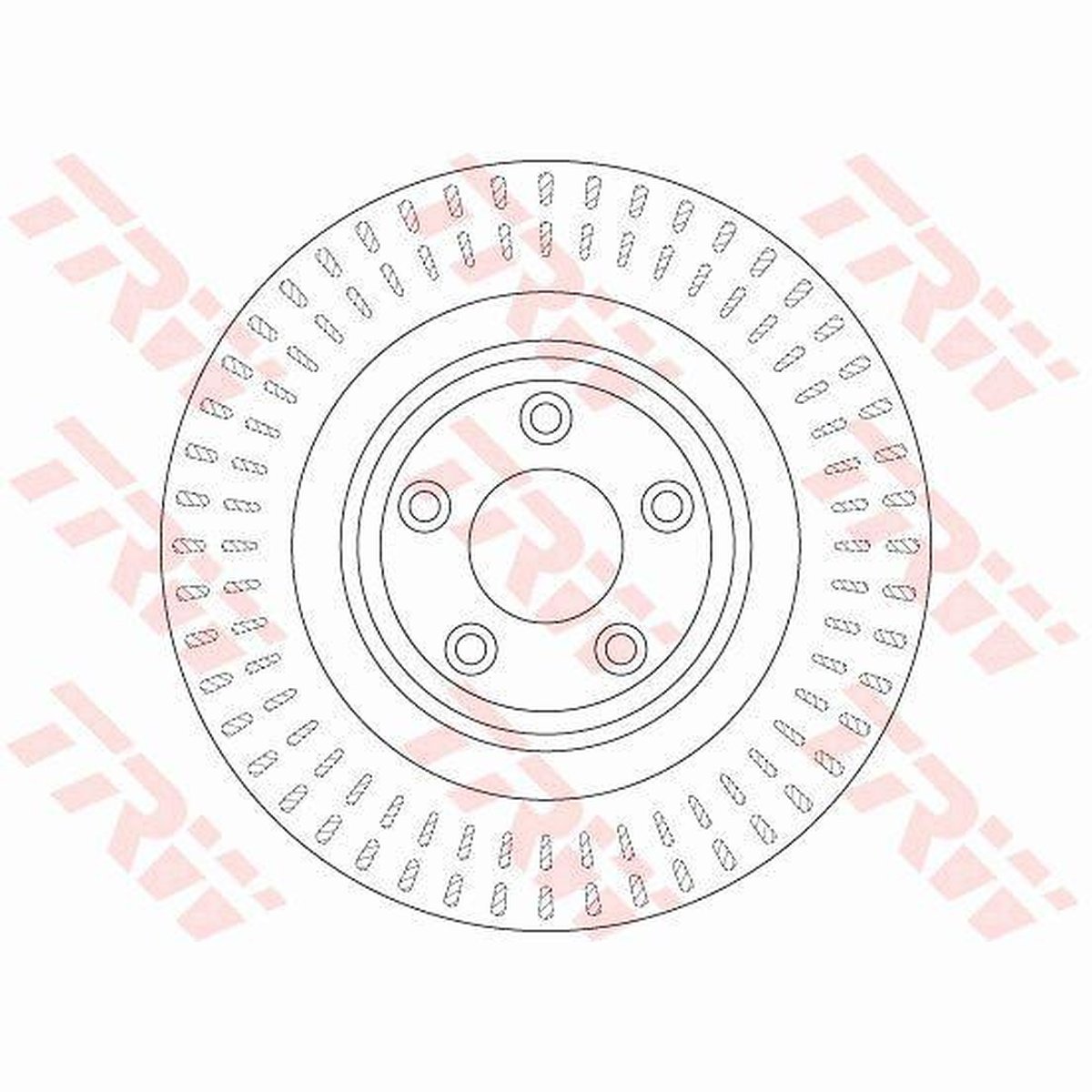 TRW Brake Rotor 326mm Rear DF6295S