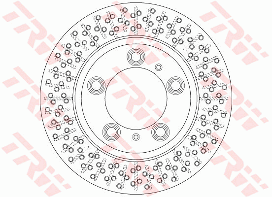 TRW Brake Rotor 299mm Rear DF6298S