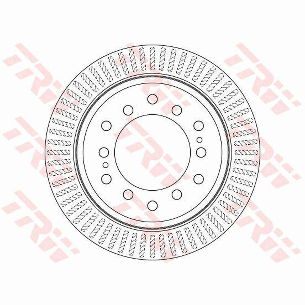 TRW Brake Rotor 312mm Rear DF6342S