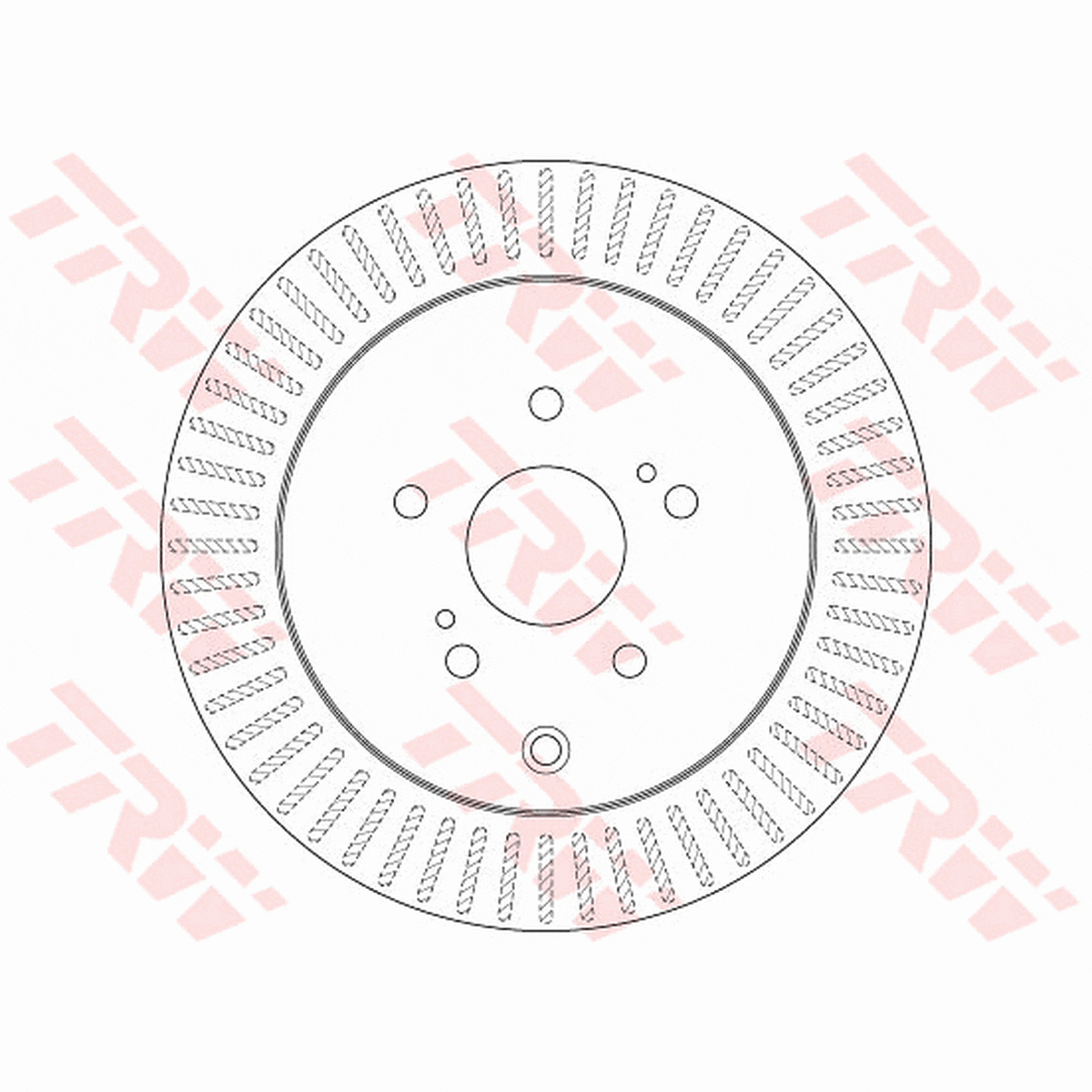 TRW Brake Rotor Pair 308mm Rear DF6351S