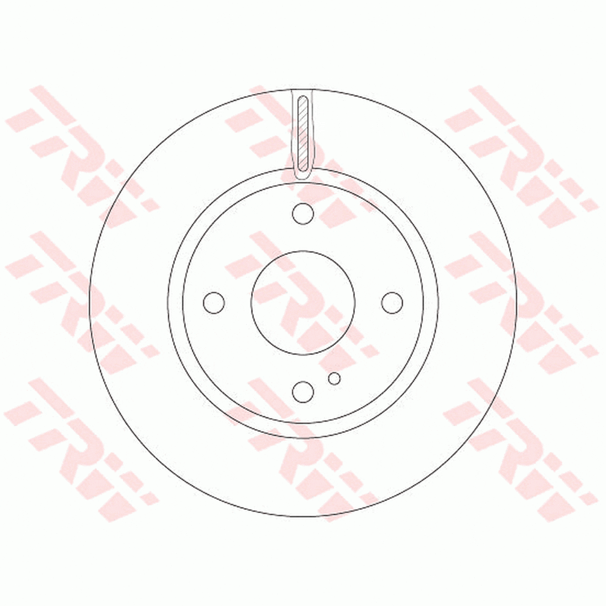 TRW Brake Rotor 258mm Front DF6399S