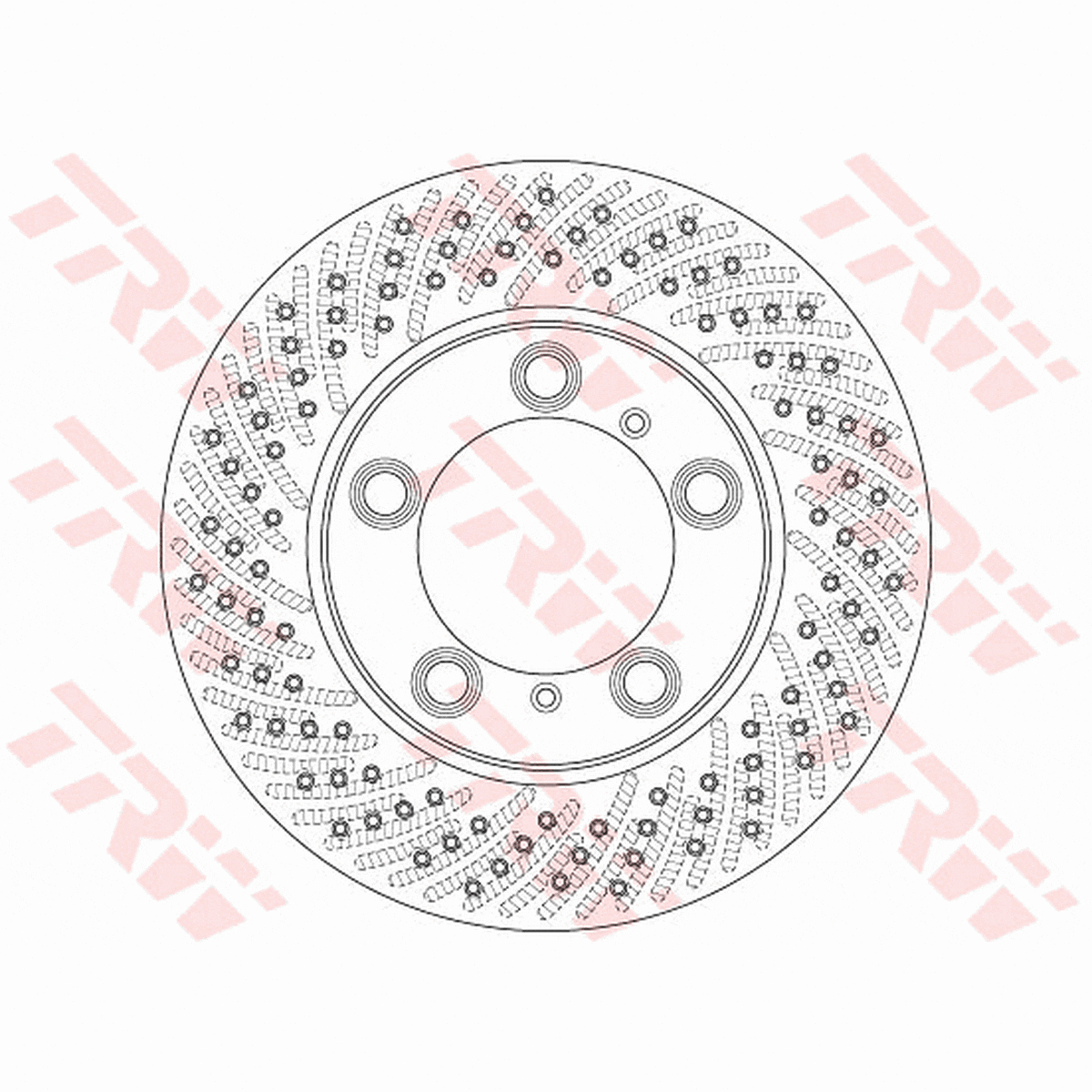 TRW Brake Rotor 298mm Front LH DF6413S