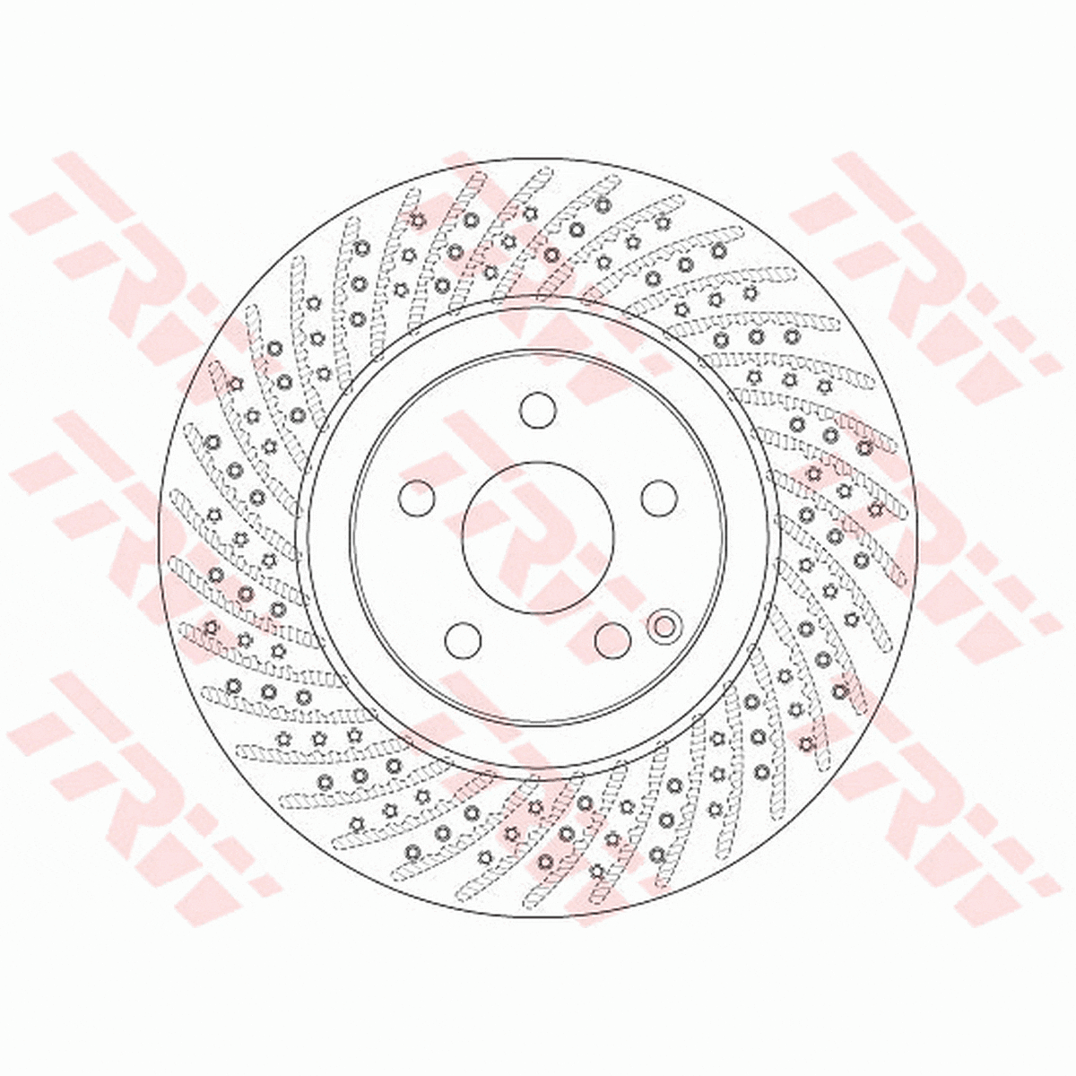 TRW Brake Rotor 330mm Front DF6433S