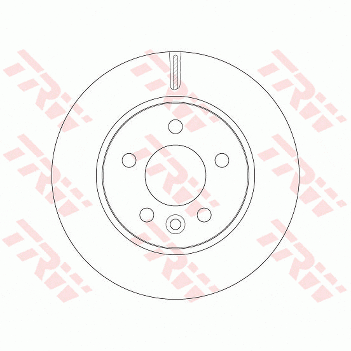 TRW Brake Rotor 302mm Front DF6482S