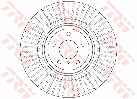 TRW Brake Rotor 354mm Front DF6498S
