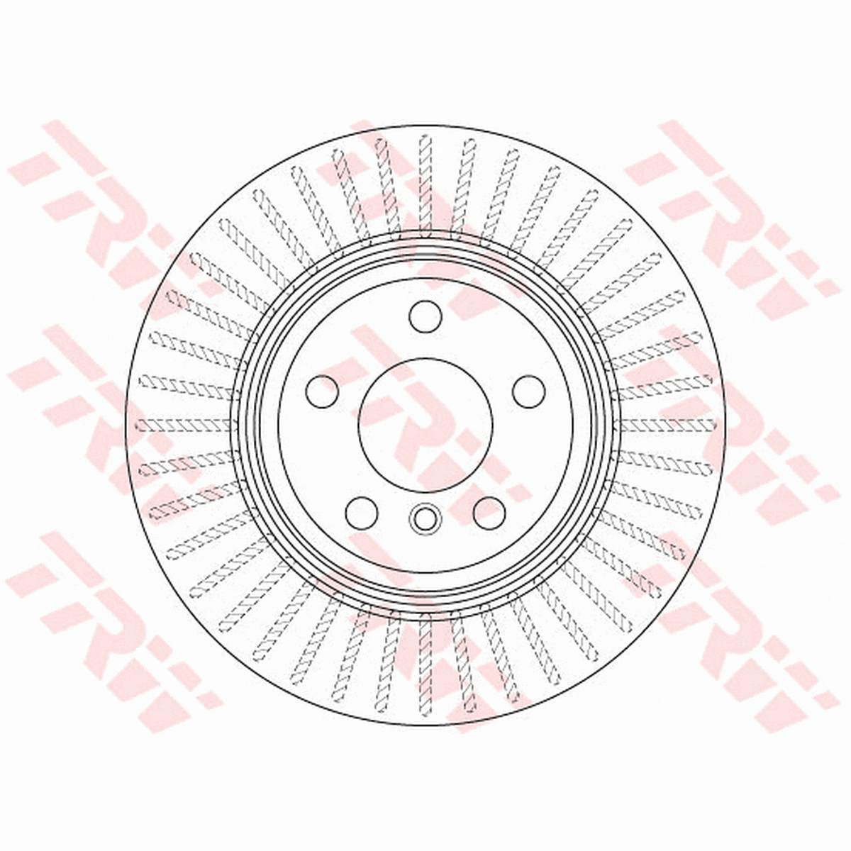 TRW Brake Rotor 330mm Rear DF6512S
