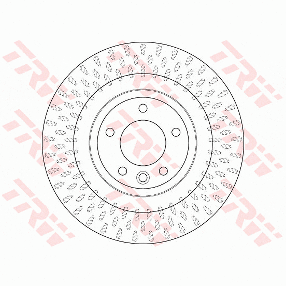 TRW Brake Rotor 350mm Rear DF6528S