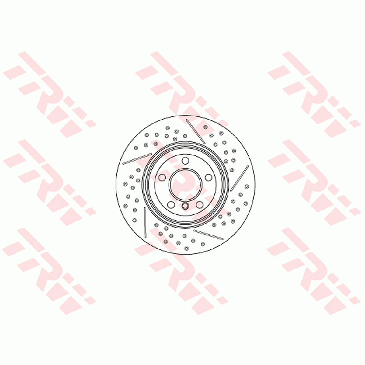 TRW Brake Rotor 345mm Rear DF6601S