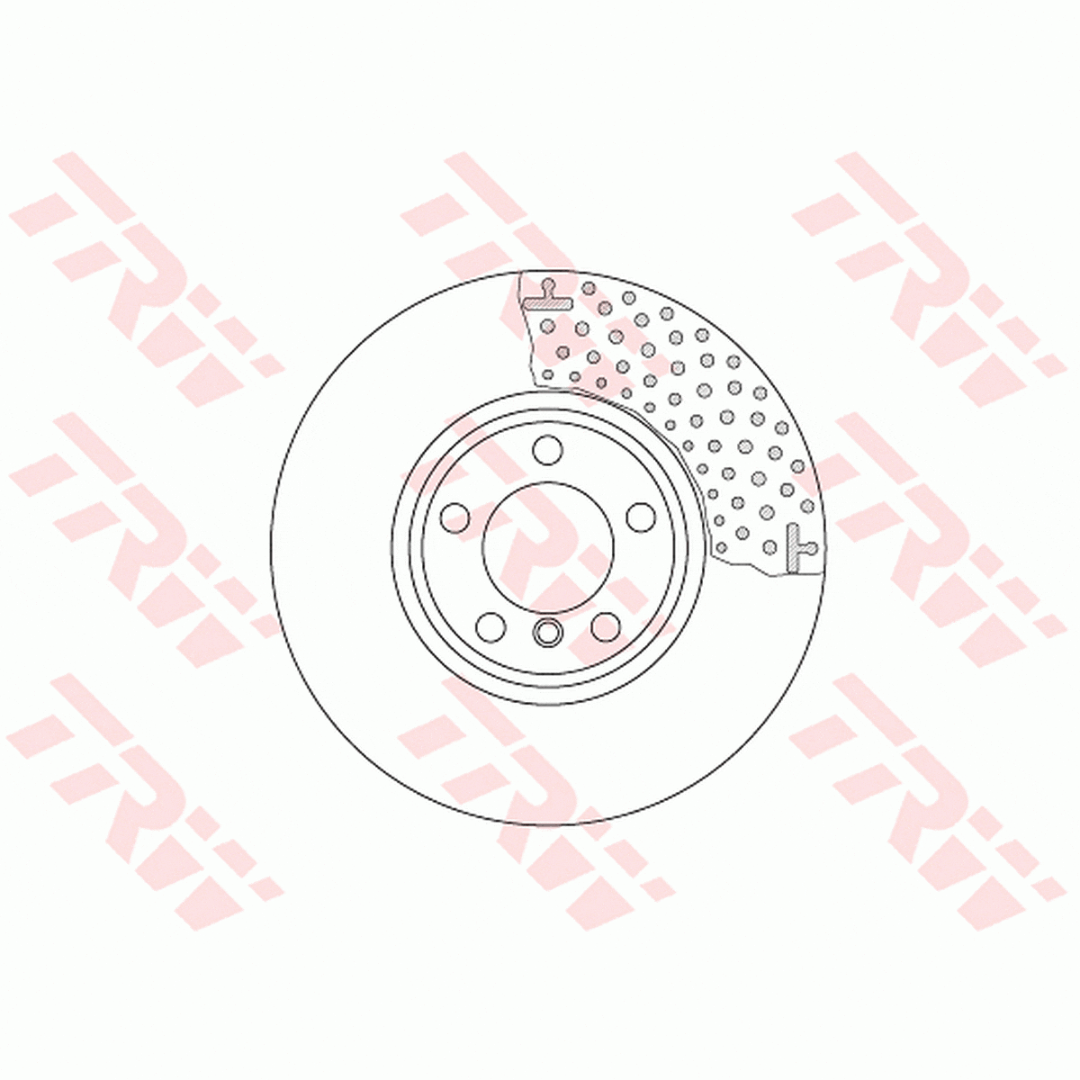 TRW Brake Rotor Front DF6603S