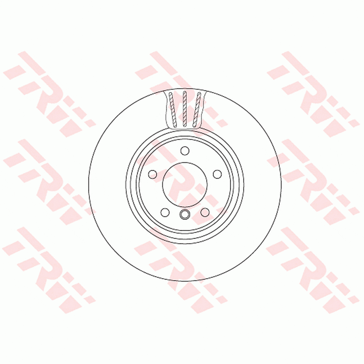 TRW Brake Rotor 338mm Front DF6609S