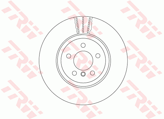 TRW Brake Rotor 345mm Rear DF6610S