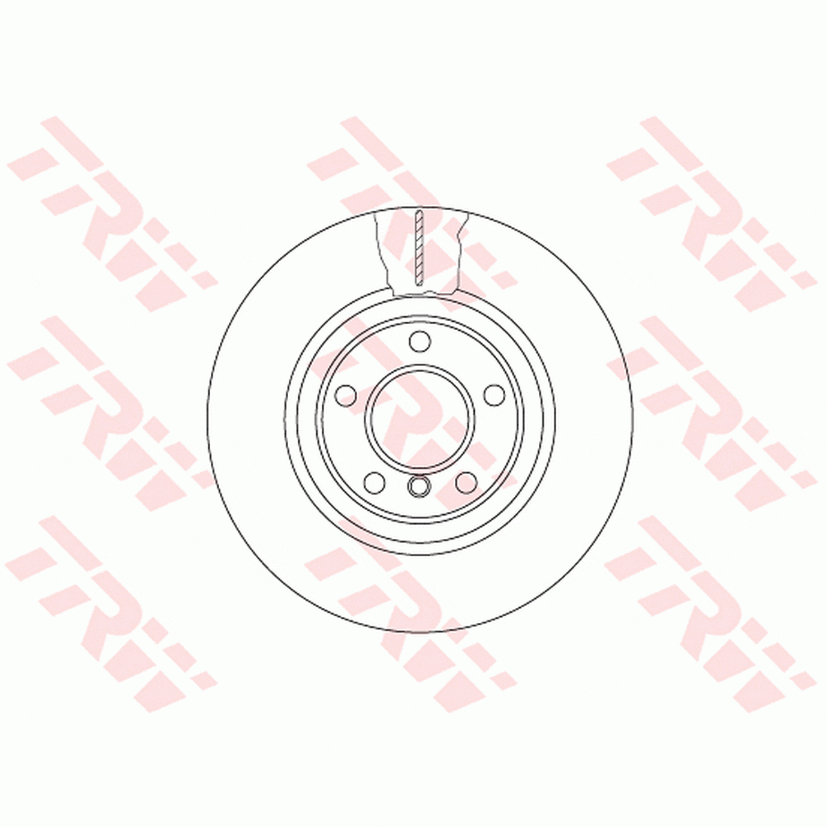 TRW Brake Rotor 330mm Front DF6616S