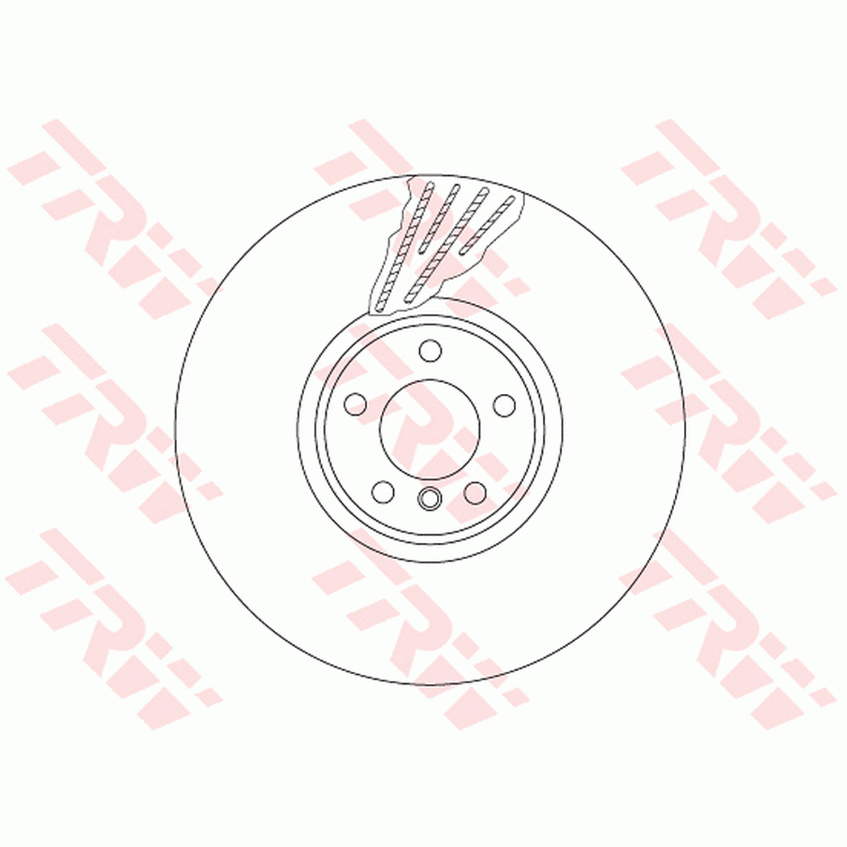 TRW Brake Rotor Front LH DF6618S