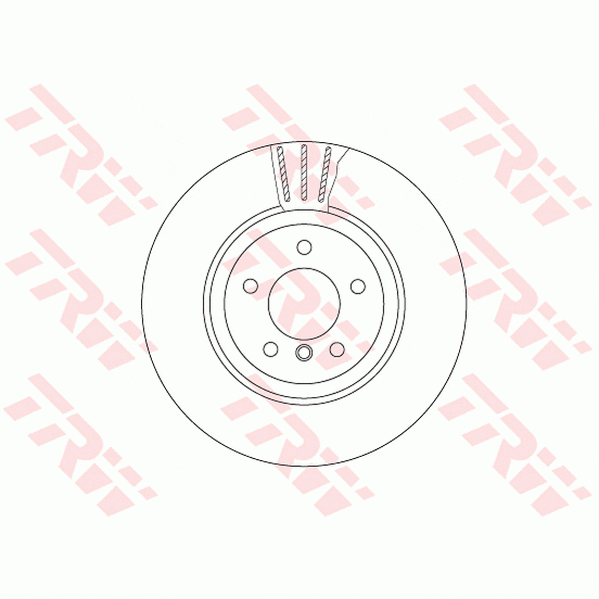 TRW Brake Rotor 345mm Rear DF6624S