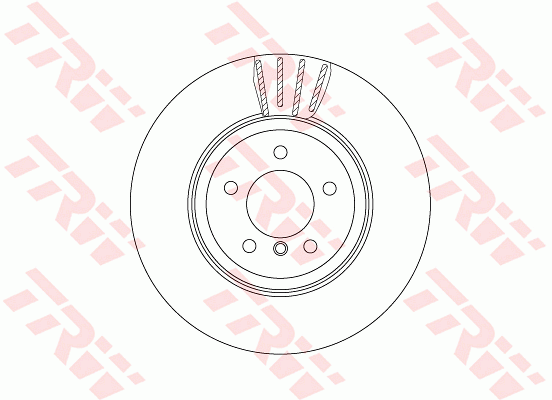 TRW Brake Rotor 348mm Front DF6625S