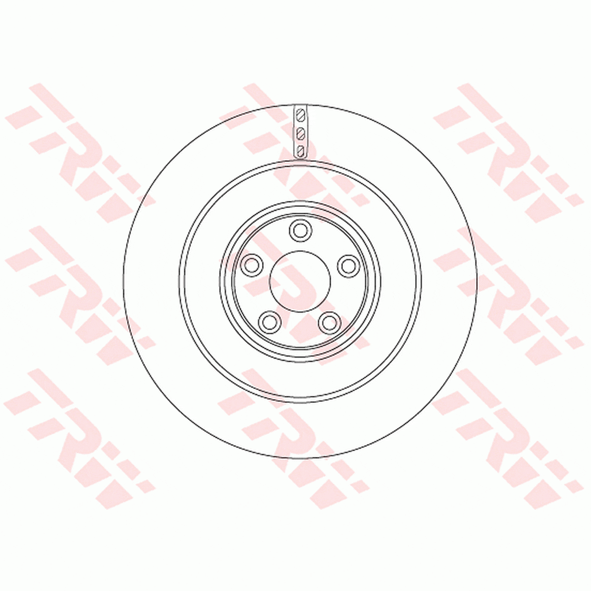 TRW Brake Rotor 376mm Rear DF6654S