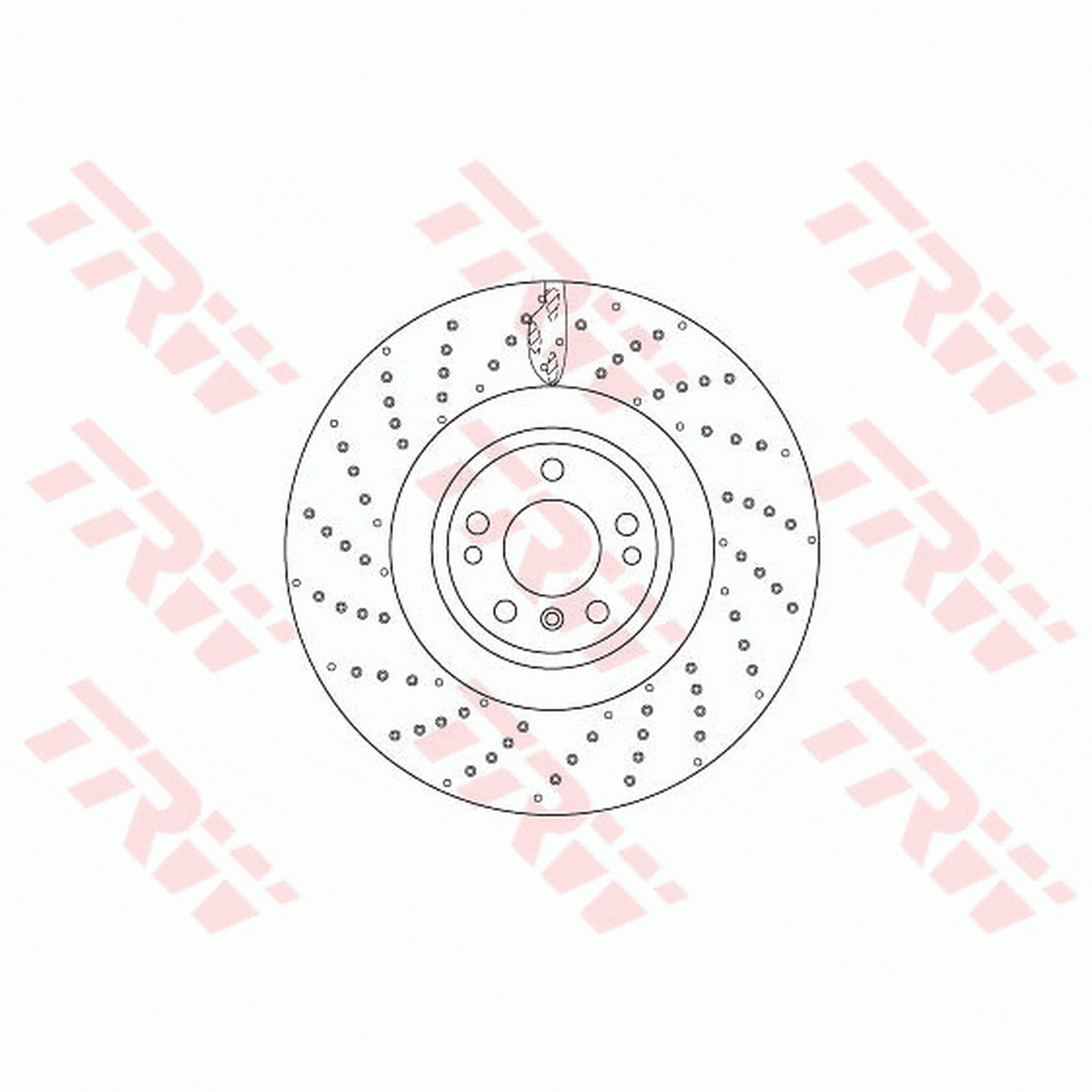 TRW Brake Rotor Front DF6687S