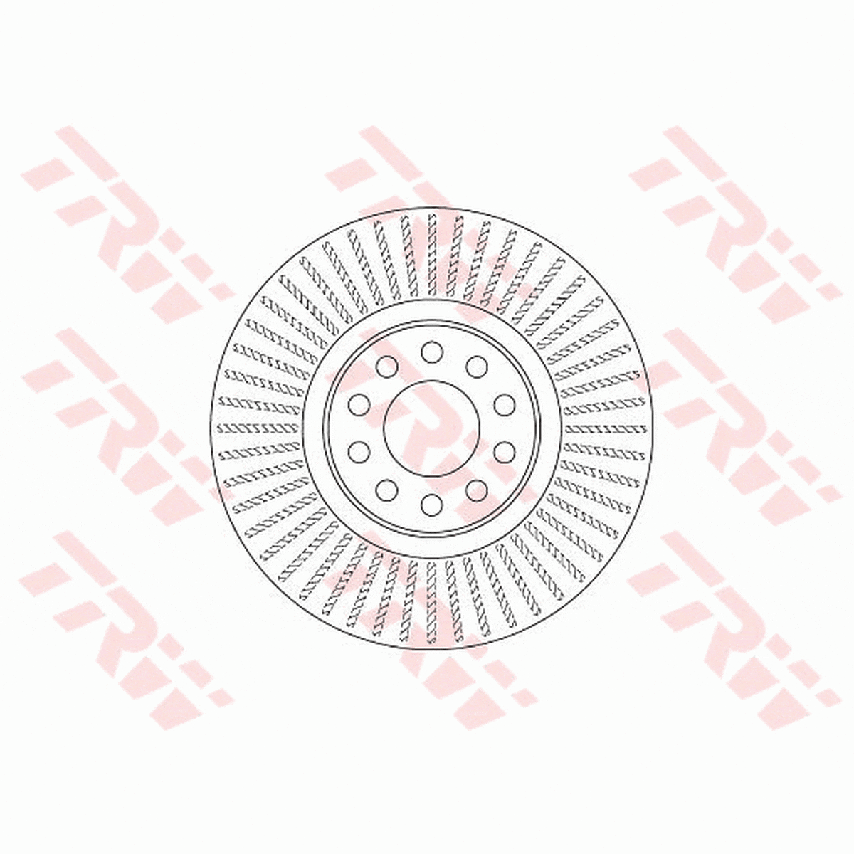 TRW Brake Rotor 321mm Front DF6742S