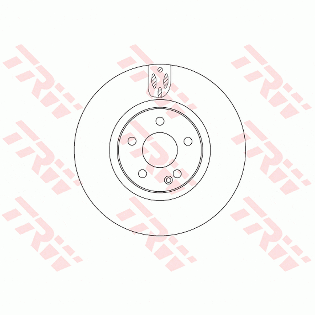 TRW Brake Rotor 330mm Front DF6744S