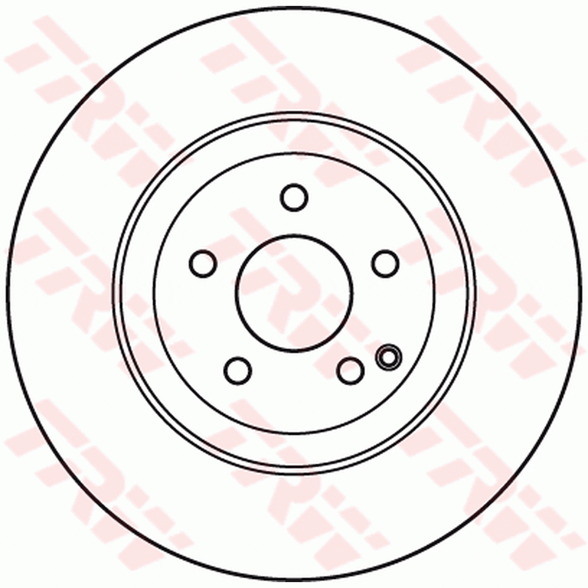 TRW Brake Rotor 330mm Front DF7351S