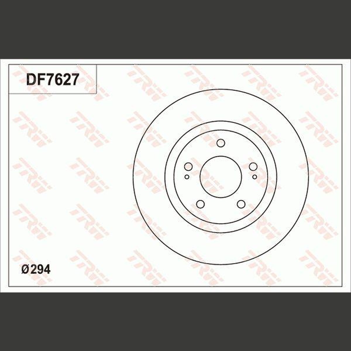 TRW Brake Rotor 294mm Front DF7627S