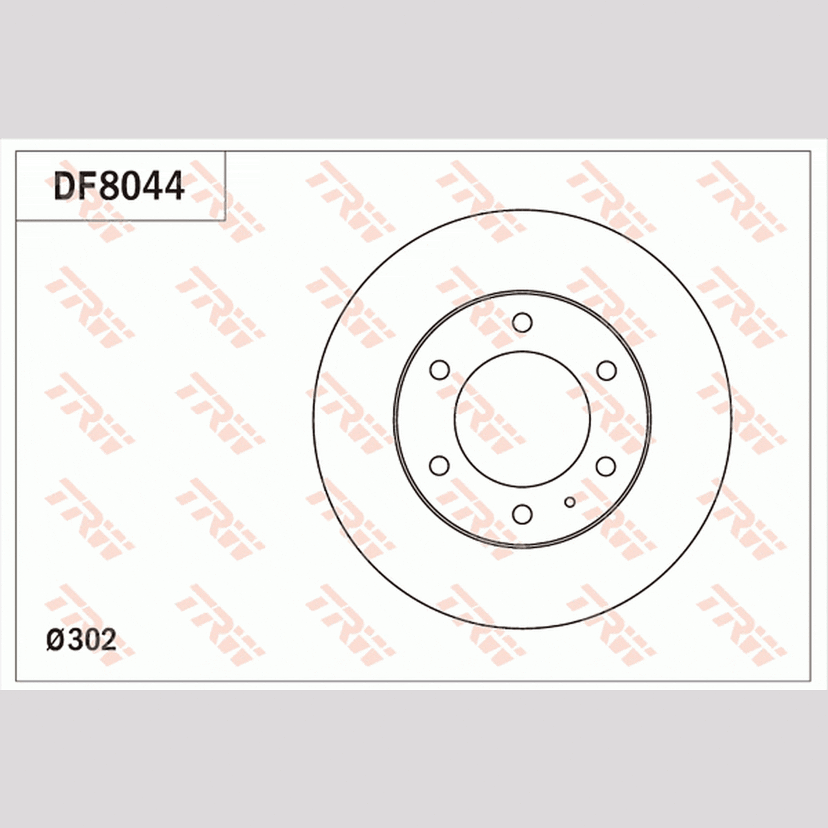 TRW Brake Rotor 302mm Front DF8044S