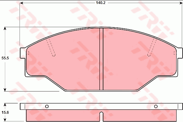 TRW DTEC Brake Pad Set Front GDB1181DT