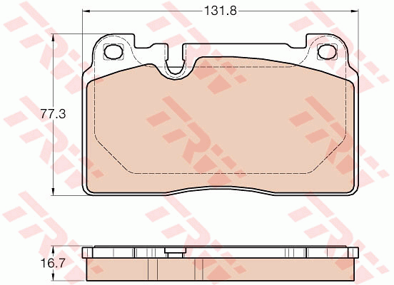 TRW Cotec Brake Pad Set Front GDB1974
