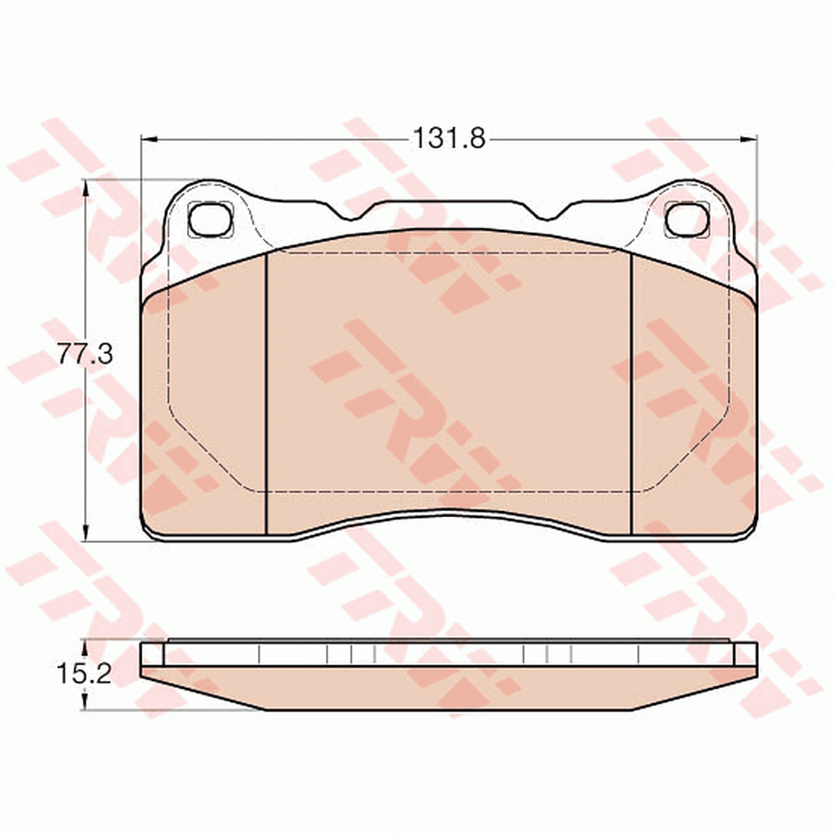 TRW Cotec Brake Pad Set Front GDB2007