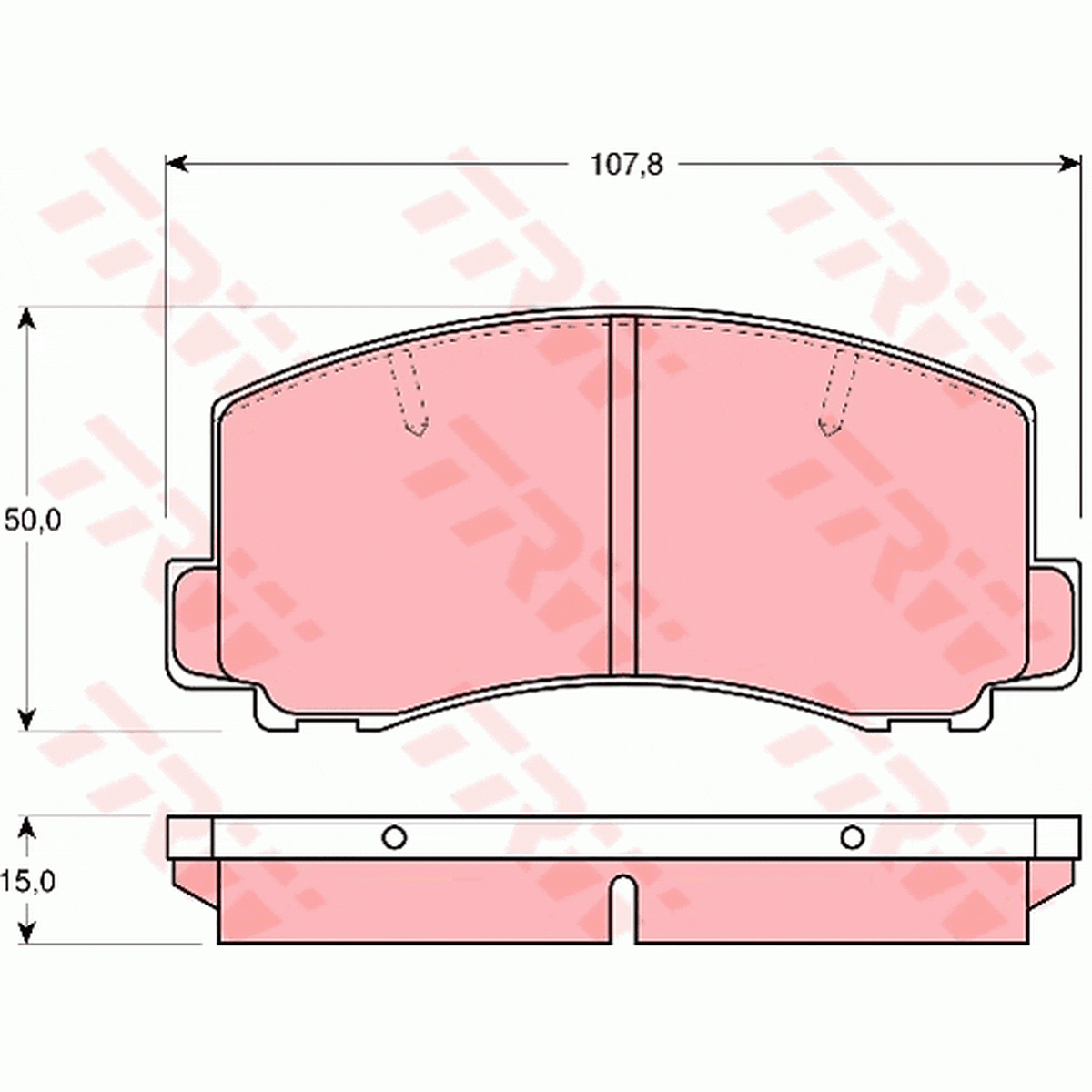 TRW Cotec Brake Pad Set Front GDB312