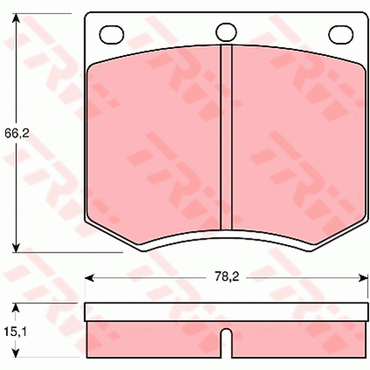 TRW Cotec Brake Pad Set Front GDB660