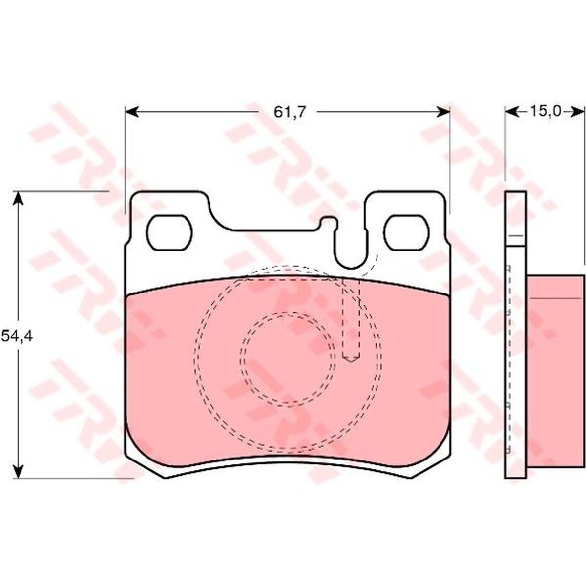 TRW Cotec Brake Pad Set Rear GDB1130