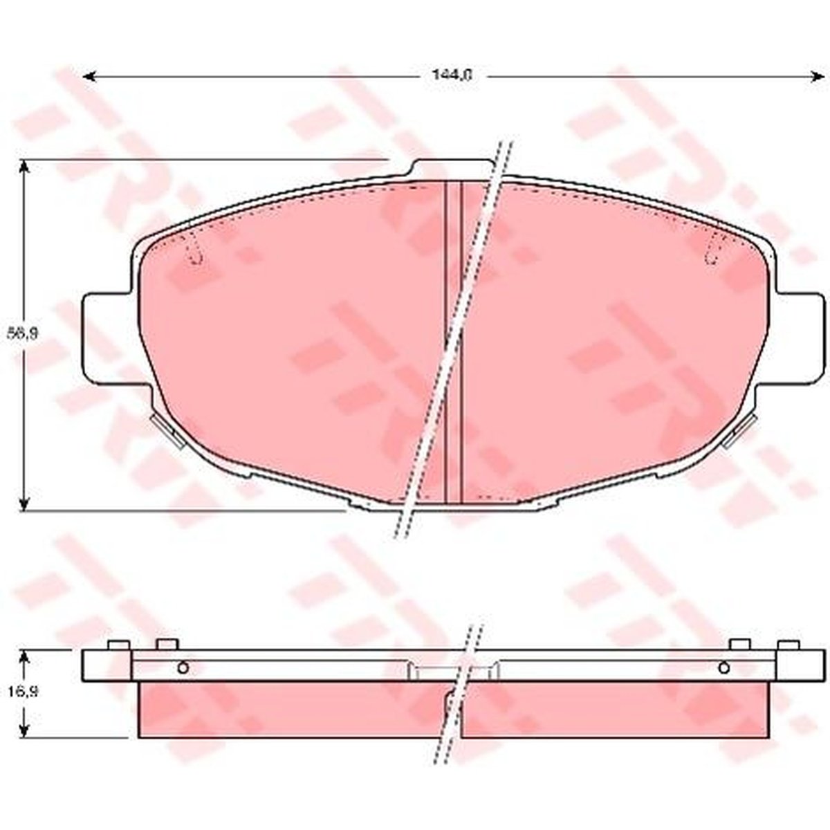 TRW Cotec Brake Pad Set GDB1184