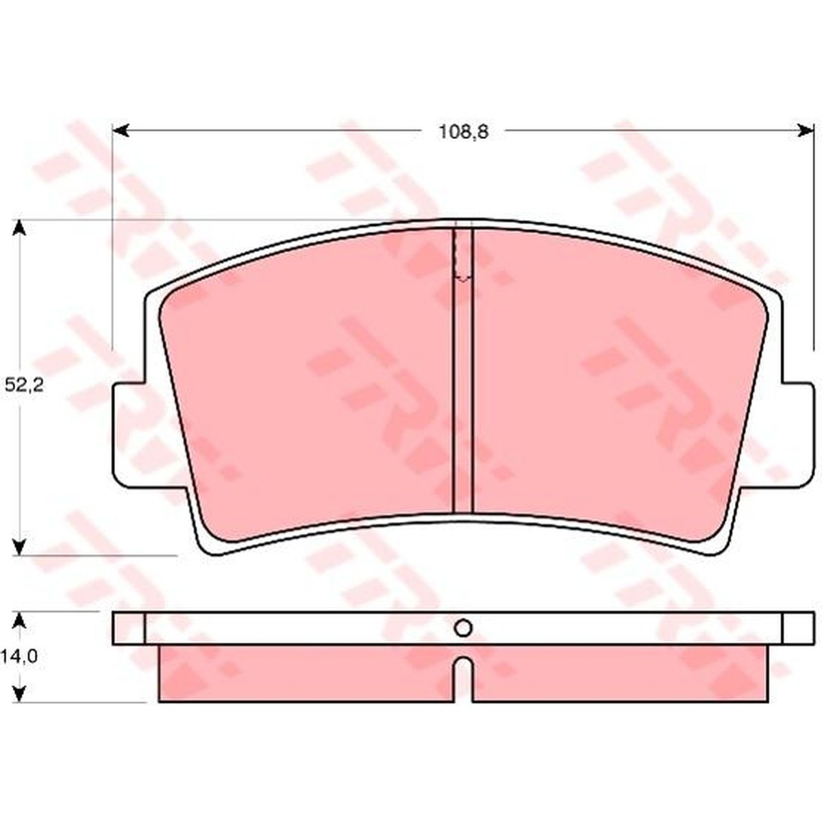 TRW Cotec Brake Pad Set GDB139