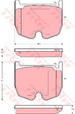 TRW Cotec Brake Pad Set GDB1541