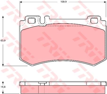 TRW Cotec Brake Pad Set GDB1544