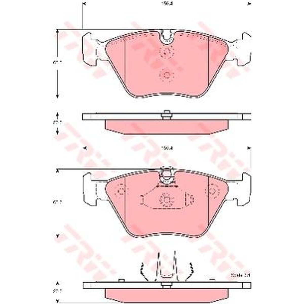 TRW Cotec Brake Pad Set GDB1577