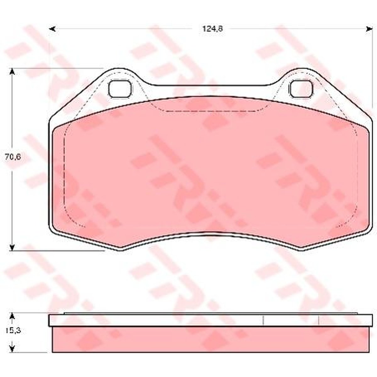 TRW Cotec Brake Pad Set GDB1606