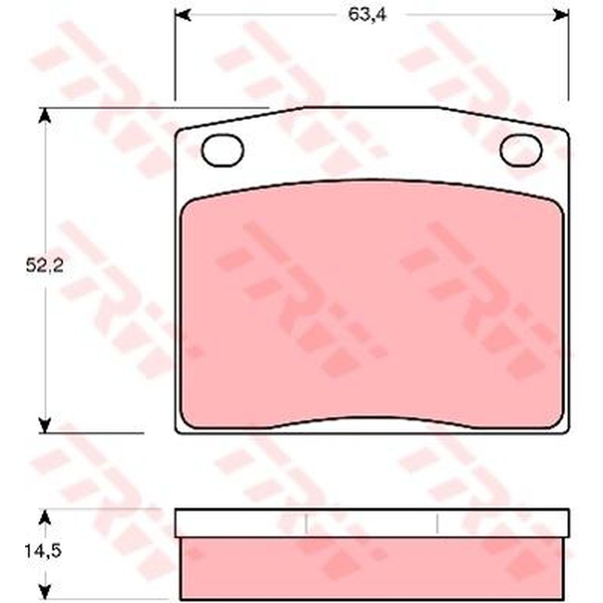 TRW Cotec Brake Pad Set GDB171