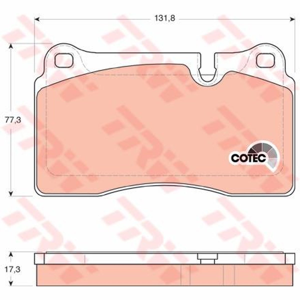 TRW Cotec Brake Pad Set GDB1743