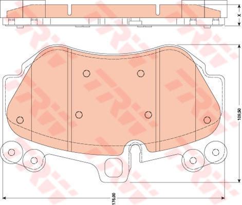 TRW Cotec Brake Pad Set GDB1764