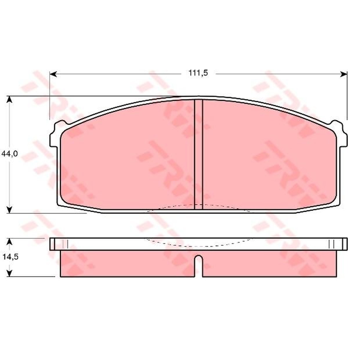 TRW Cotec Brake Pad Set Front GDB197