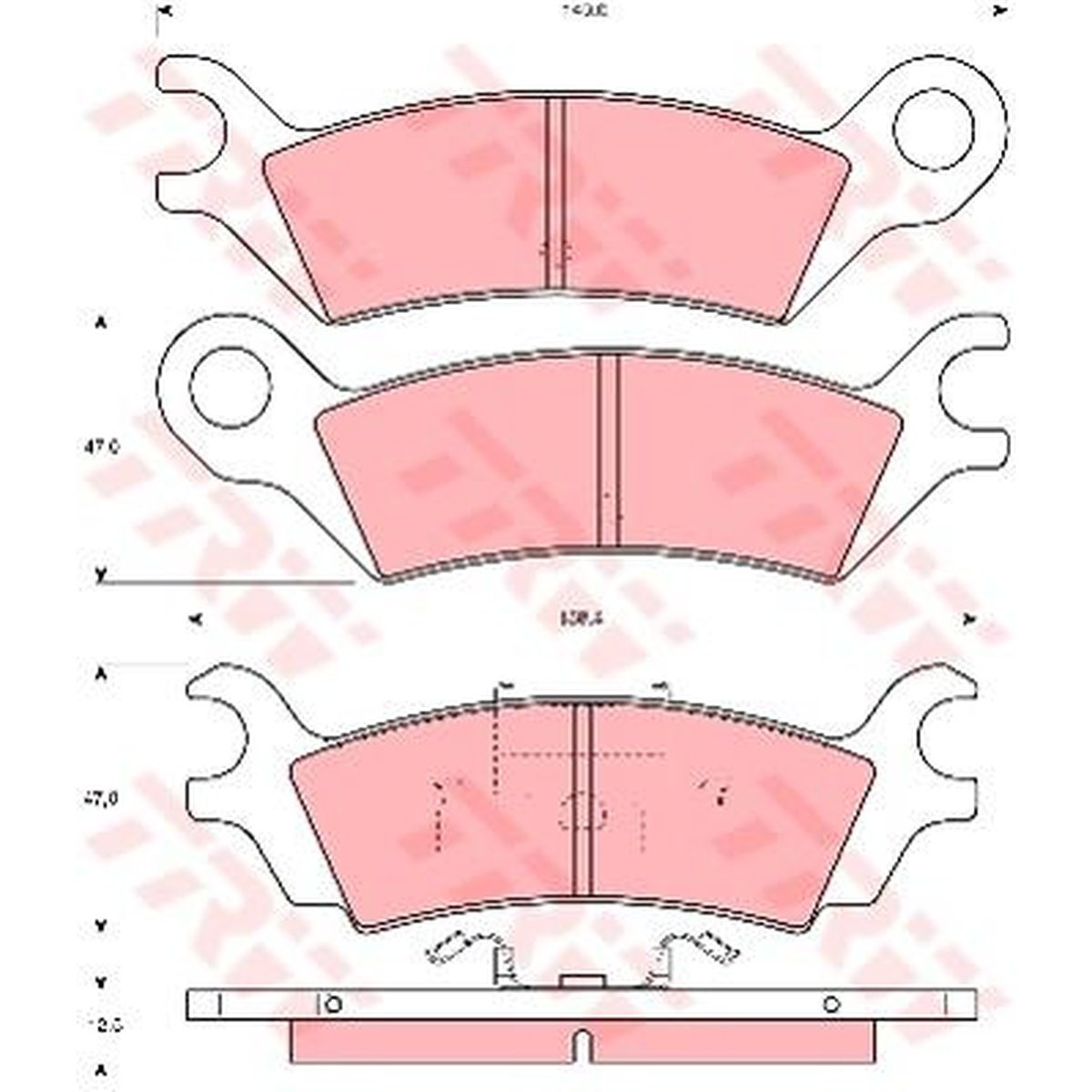 TRW Cotec Brake Pad Set GDB290