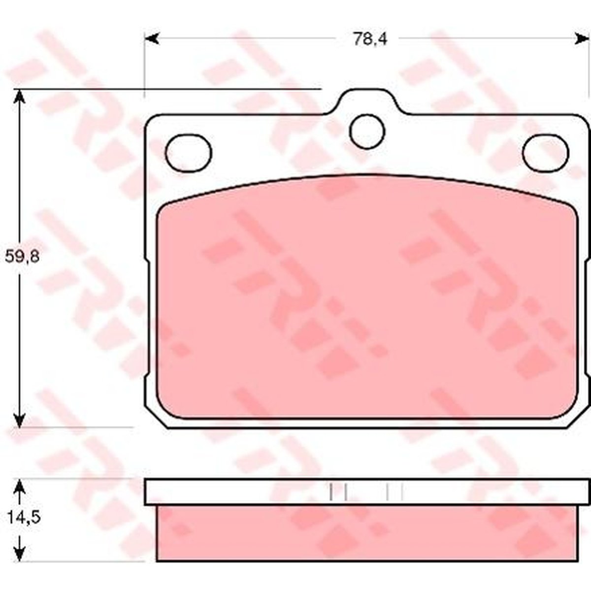 TRW Cotec Brake Pad Set Front GDB295