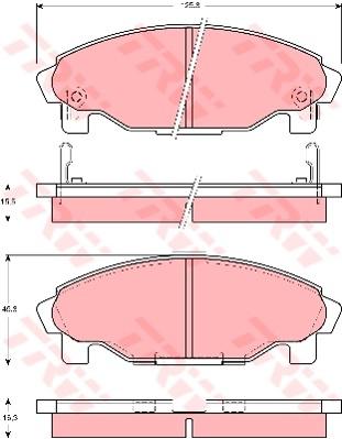 TRW DTEC Brake Pad Set GDB3071