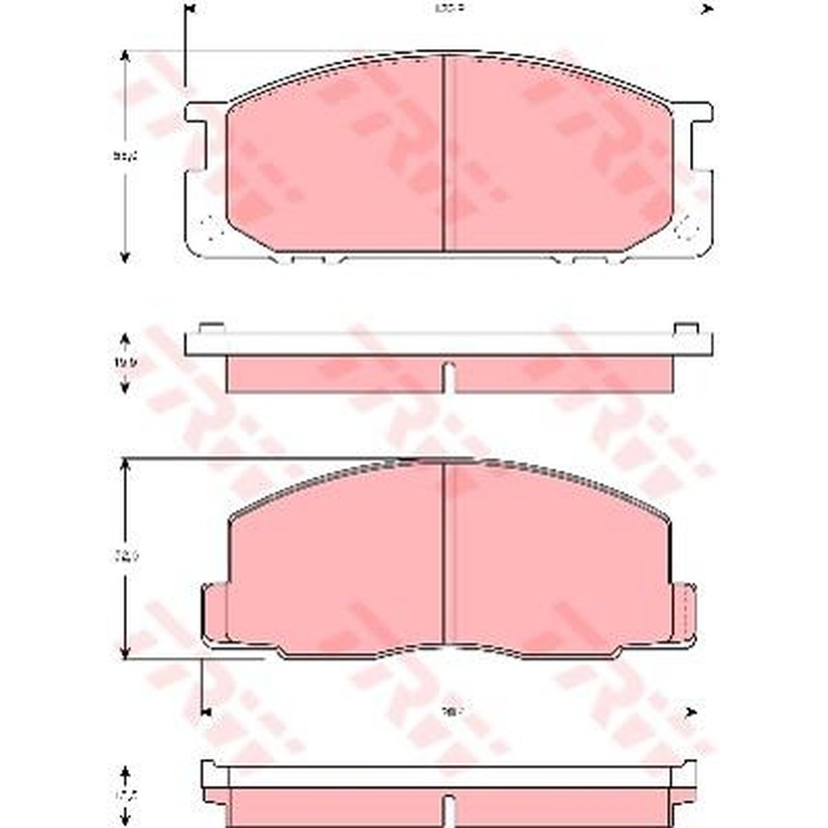 TRW Cotec Brake Pad Set GDB3130